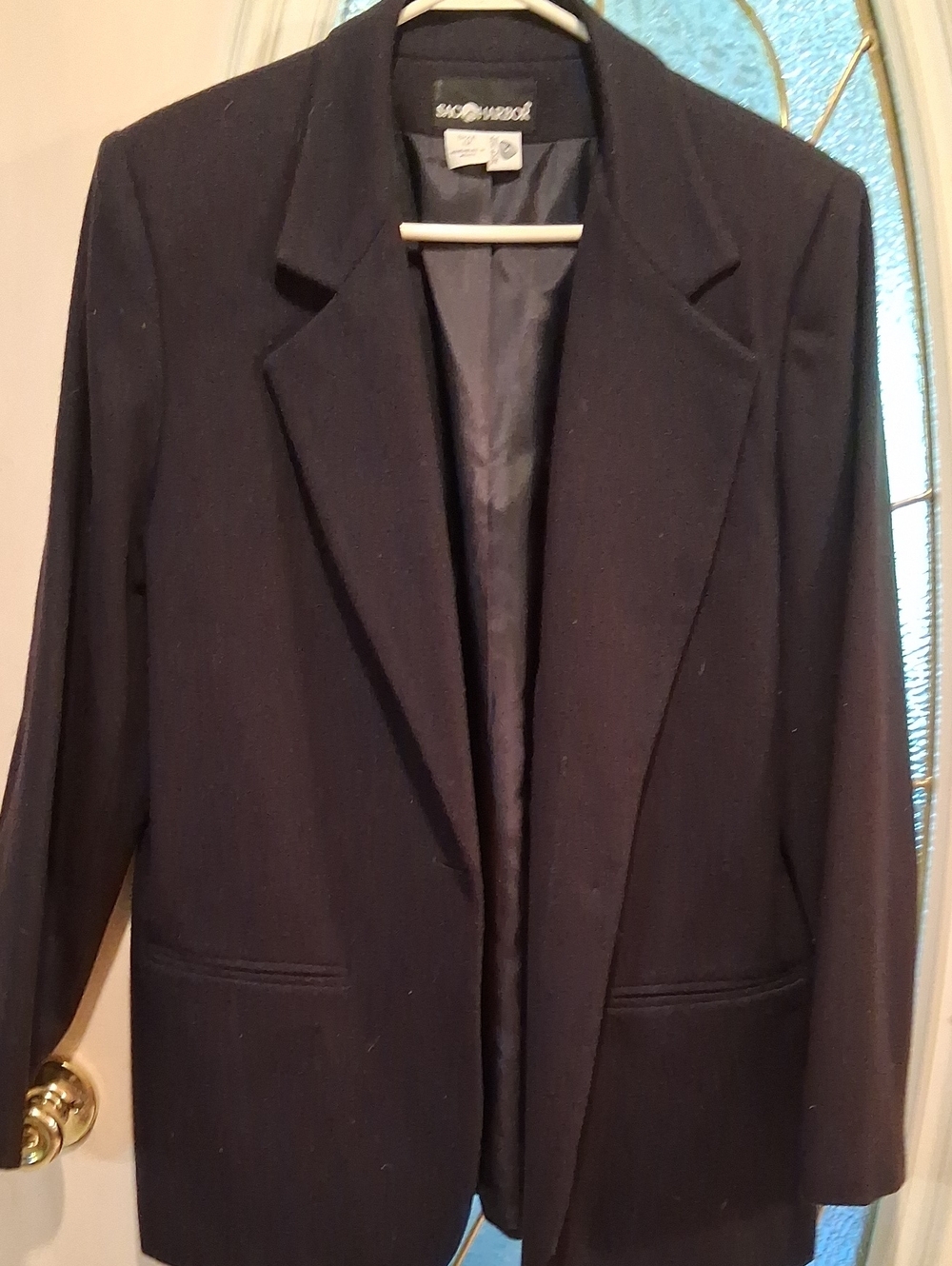 Liz Claiborne Dark Navy Women's Tailored Blazer 100 Percent Wool
